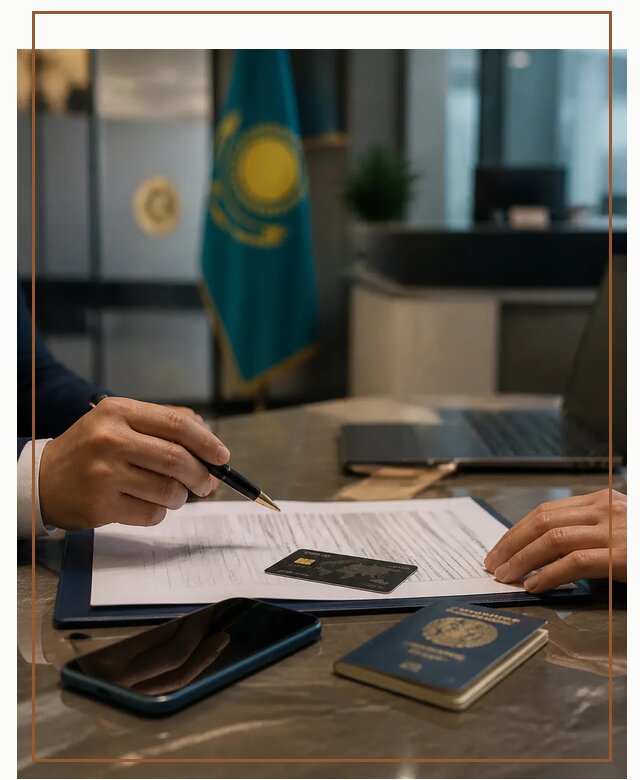 Открытие счета и банковской карты в Казахстане в Юбилейном